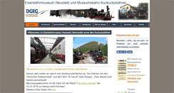 Desktop Screenshot of eisenbahnmuseum-neustadt.de