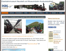 Tablet Screenshot of eisenbahnmuseum-neustadt.de